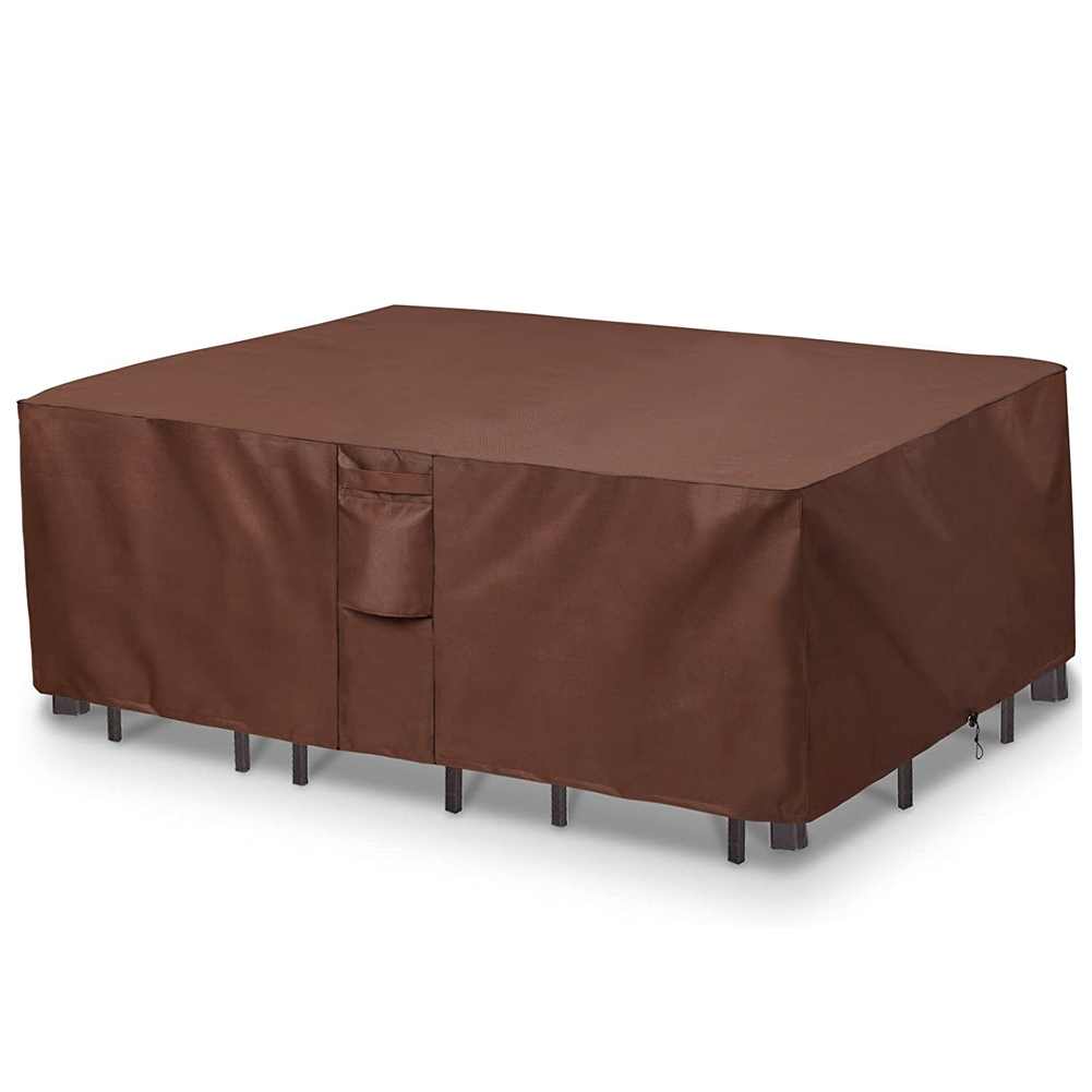 Outdoor Furniture Manufacturer - 屋外用防水ガーデンファニチャーカバー,茶色の420dガーデンファニチャーカバー,防風,uv保護,ソファテーブルチェア用