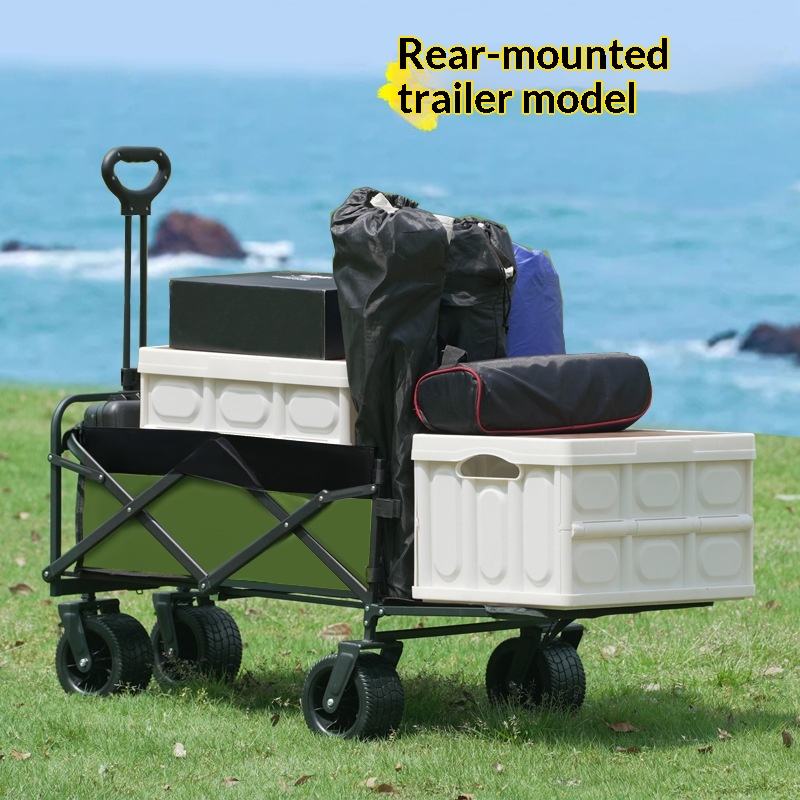 Outdoor Furniture In Sale - 工場直売 四輪プラットフォーム キャンプ用ユーティリティワゴン 175kg 折りたたみ式 OEM