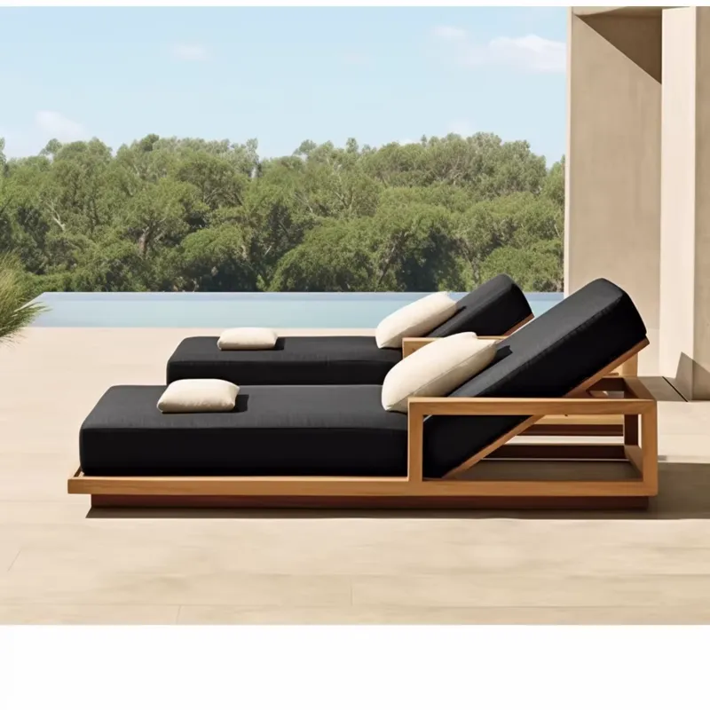 Outdoor Furniture In Sale - ホットセール ビーチサンベッド プール チーク材 ラウンジチェア 屋外家具
