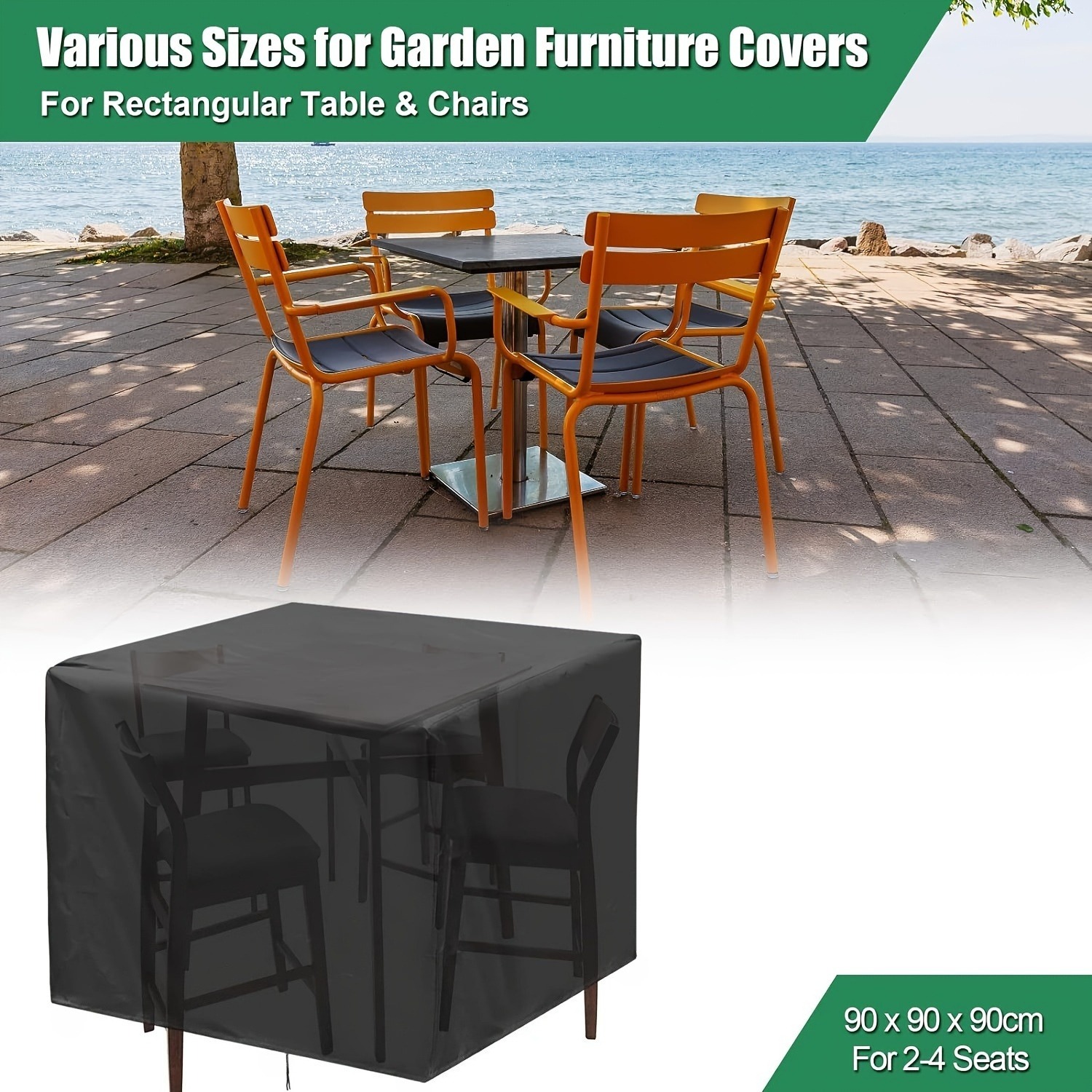 Outdoor Furniture Manufacturer - 頑丈な210D屋外ガーデン家具カバー - 椅子、ソファ、テーブル用防水シールド、複数のサイズオプションあり