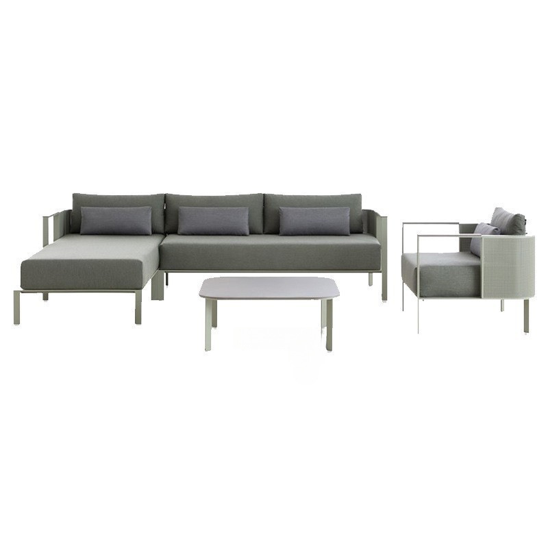 Outdoor Furniture In Sale - 屋外ステンレス製ソファテーブルと椅子 防水 ホテル屋外テラス バルコニー 営業所 庭