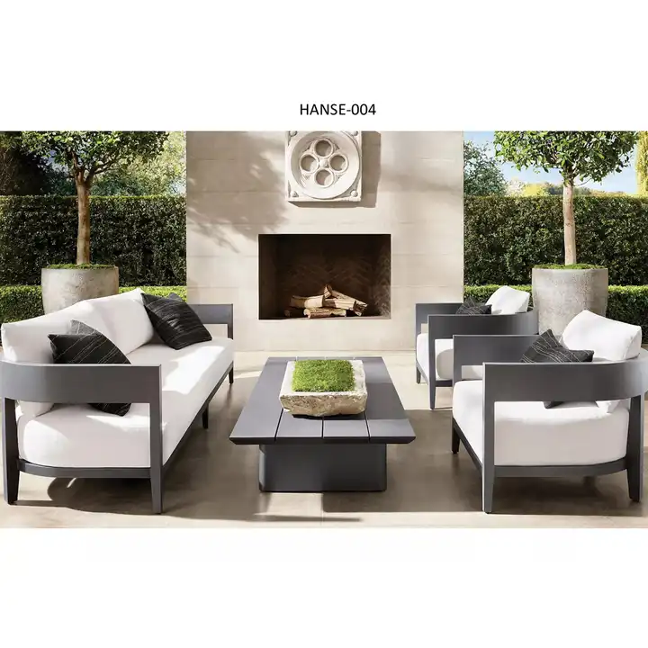Outdoor Furniture Thailand - 鋳鉄製屋外アルミ製ガーデンソファ家具セット タイ パタヤ
