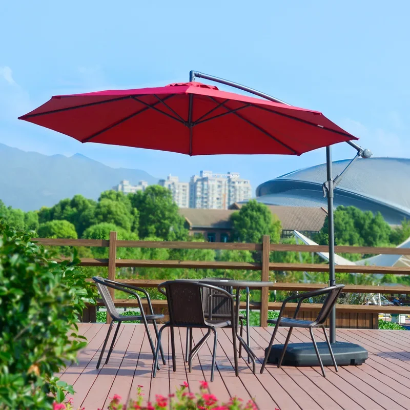 Outdoor Furniture In Sale - モダンメタル屋外ガーデンパラソル、ホットセール、パティオカンチレバーバナナパラソル、ビーチパーク屋外家具用