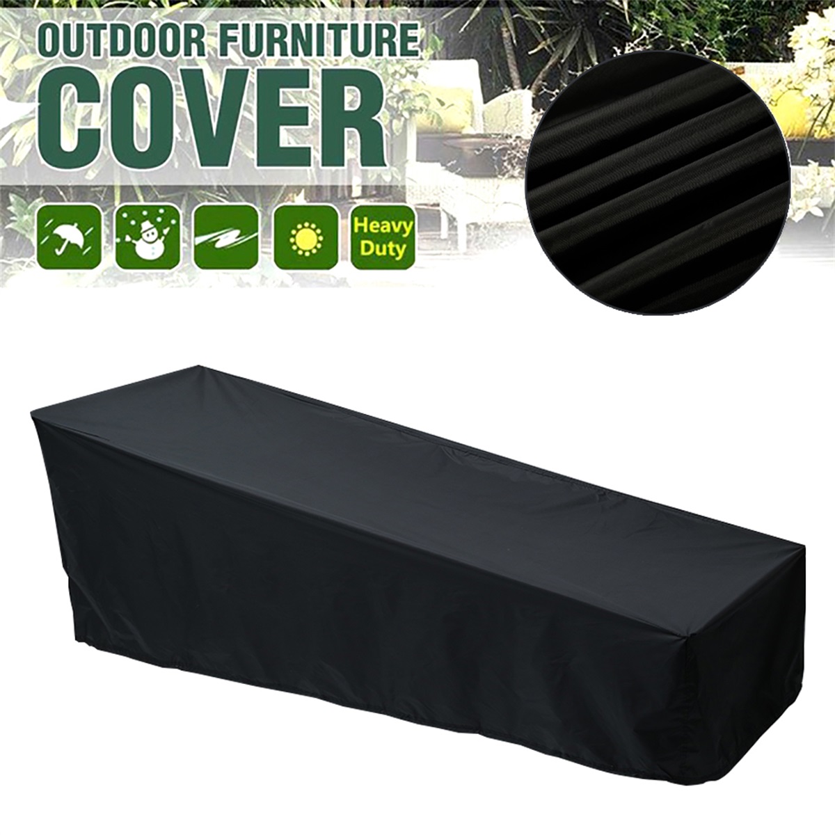 Outdoor Furniture Manufacturer - 屋外ガーデンサンベッドカバーサンラウンジャーカバーパティオ屋外ラウンジチェアリクライニングチェア保護カバー家具防水カバー