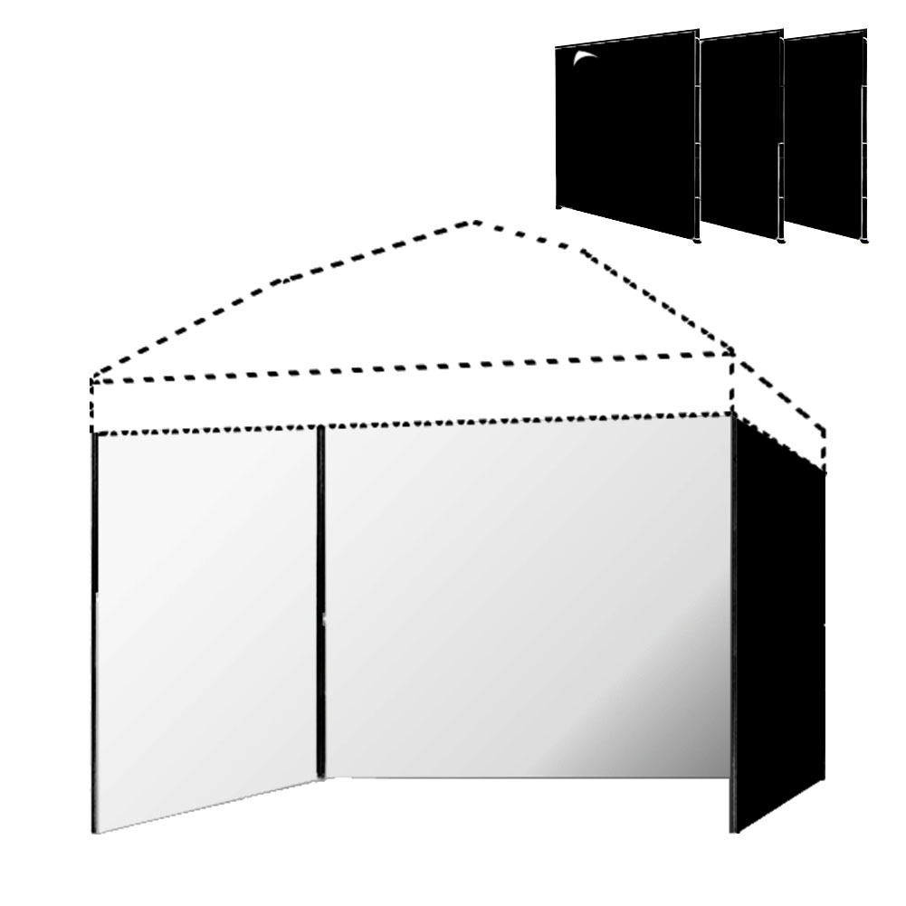 Gazebo Pop Up - キャノピー・サンウォール・サイドウォール・ガゼボ・テント 防水仕様 10x10フィート ポップアップ式ストレートレッグガゼボ 屋外用 3枚のサイドウォールのみ
