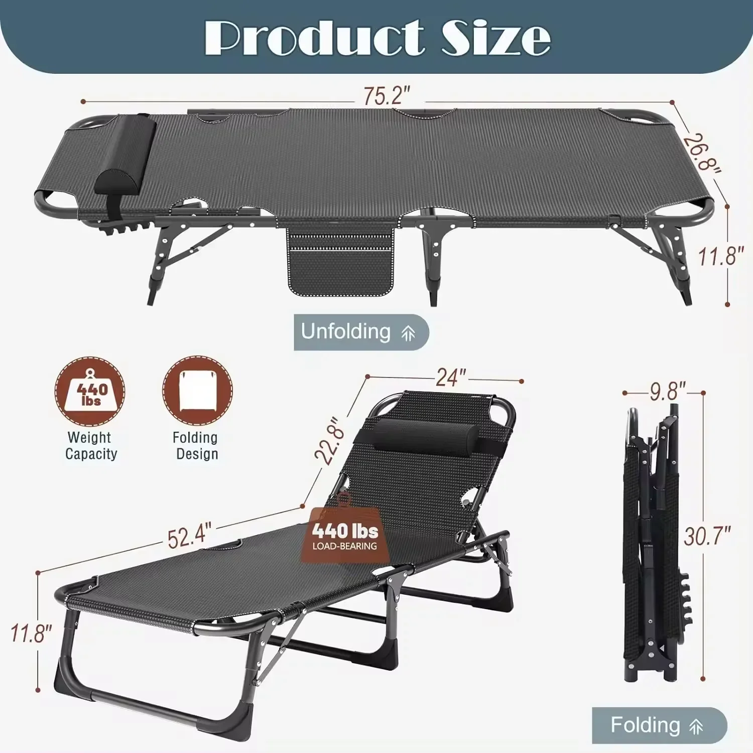20262024 ホットセール ポータブル 調節可能 折りた - Outdoor Furniture In Sale のレビューと価格