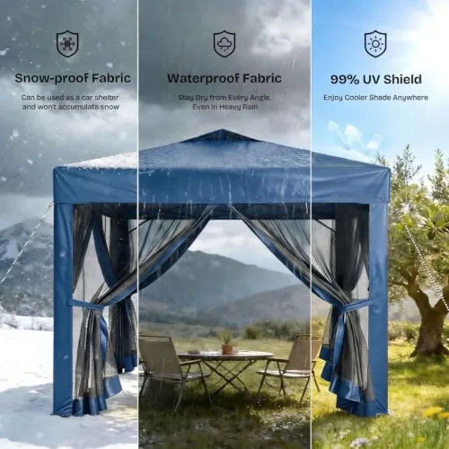 10x10 ポップアップテント（ネット付き）、屋外用ポータブ - Gazebo Pop Up のレビューと価格