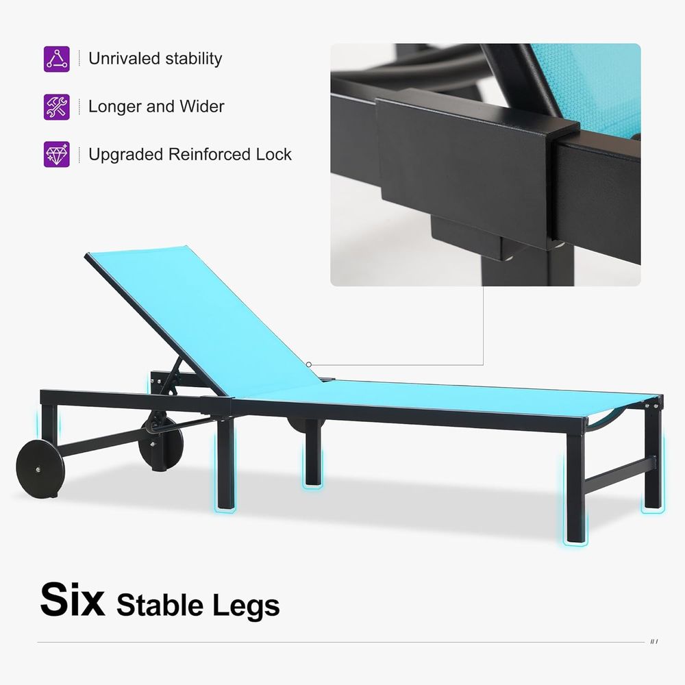 車輪とテーブル付きセット、ターコイズブルー |   6段階の - Outdoor Furniture Quick Dry のレビューと価格