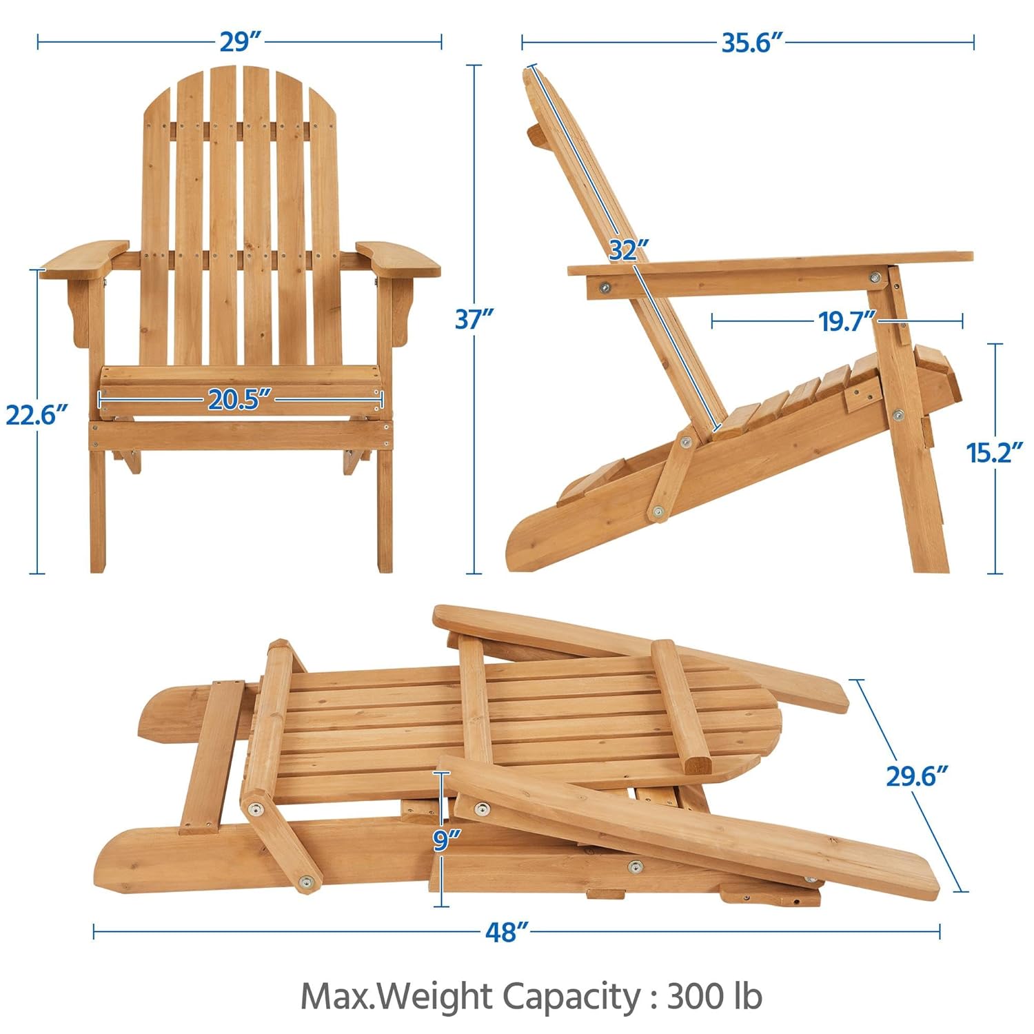 折りたたみ式アディロンダックチェア 2脚セット 屋外用、30 - Outdoor Furniture Fire Pit のレビューと価格