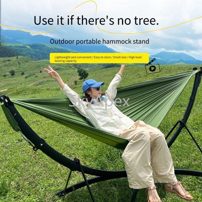 厚みのある転倒防止ポータブルハンモック 大人用子供用屋外キャ - Outdoor Furniture Quick Dry のレビューと価格