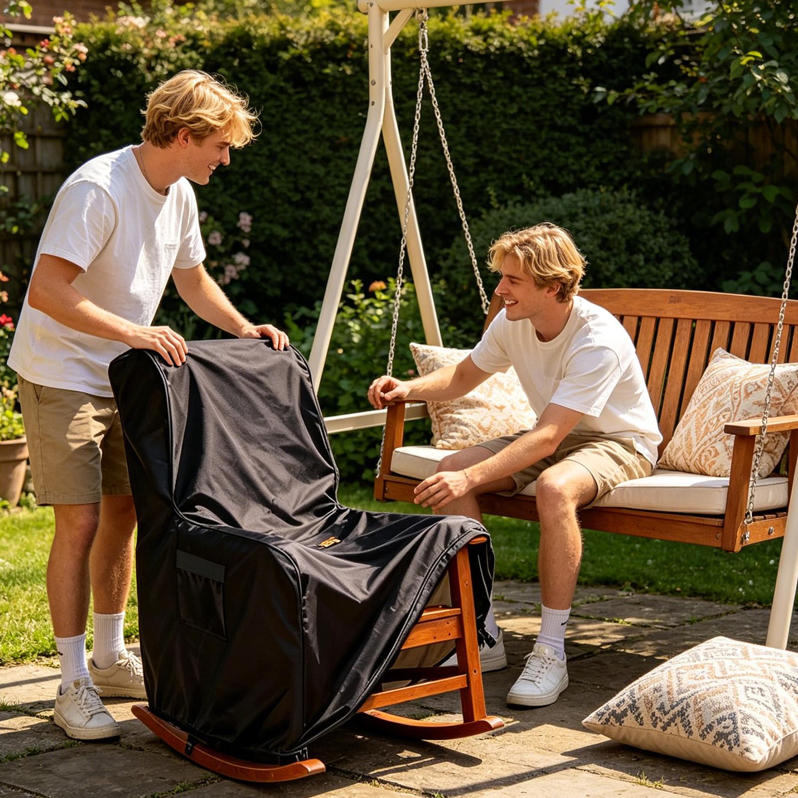 ラウンジチェアカバー屋外家具プロテクター高耐久家具カバーパテ - Outdoor Furniture Patio のレビューと価格