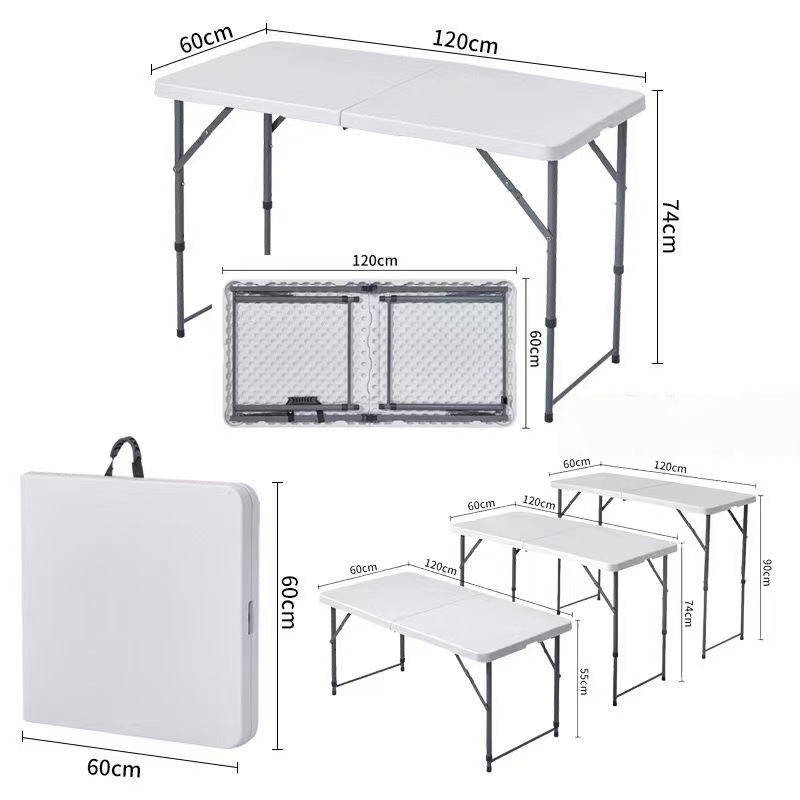 軽量プラスチック折りたたみテーブル、ポータブル屋外ダイニング - Outdoor Furniture In Sale のレビューと価格