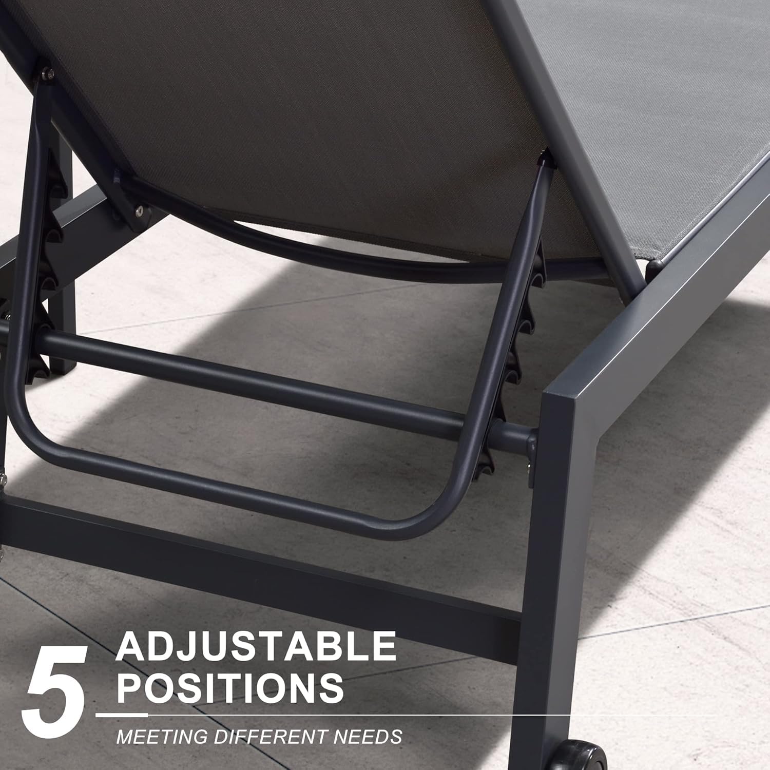 ワイドパティオラウンジチェア2脚セット、サイドテーブル付き、 - Outdoor Furniture Quick Dry のレビューと価格