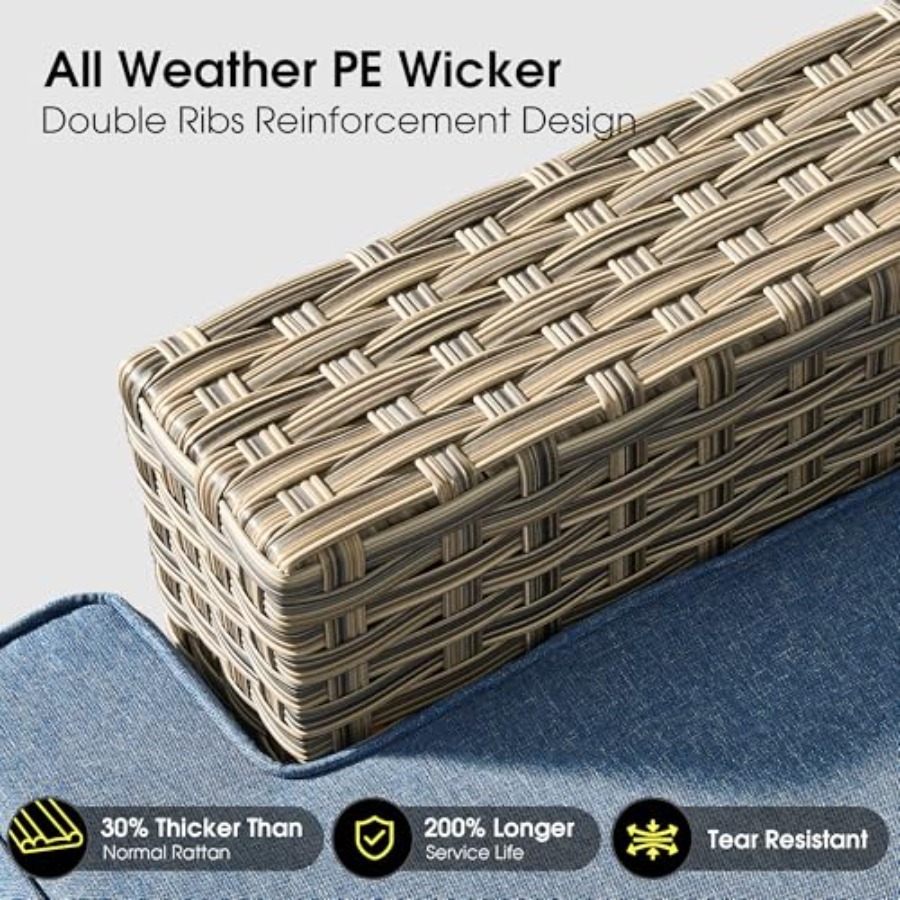 屋外用セクショナルパティオ家具セット（ファイヤーピット付き） - Outdoor Furniture Fire Pit のレビューと価格
