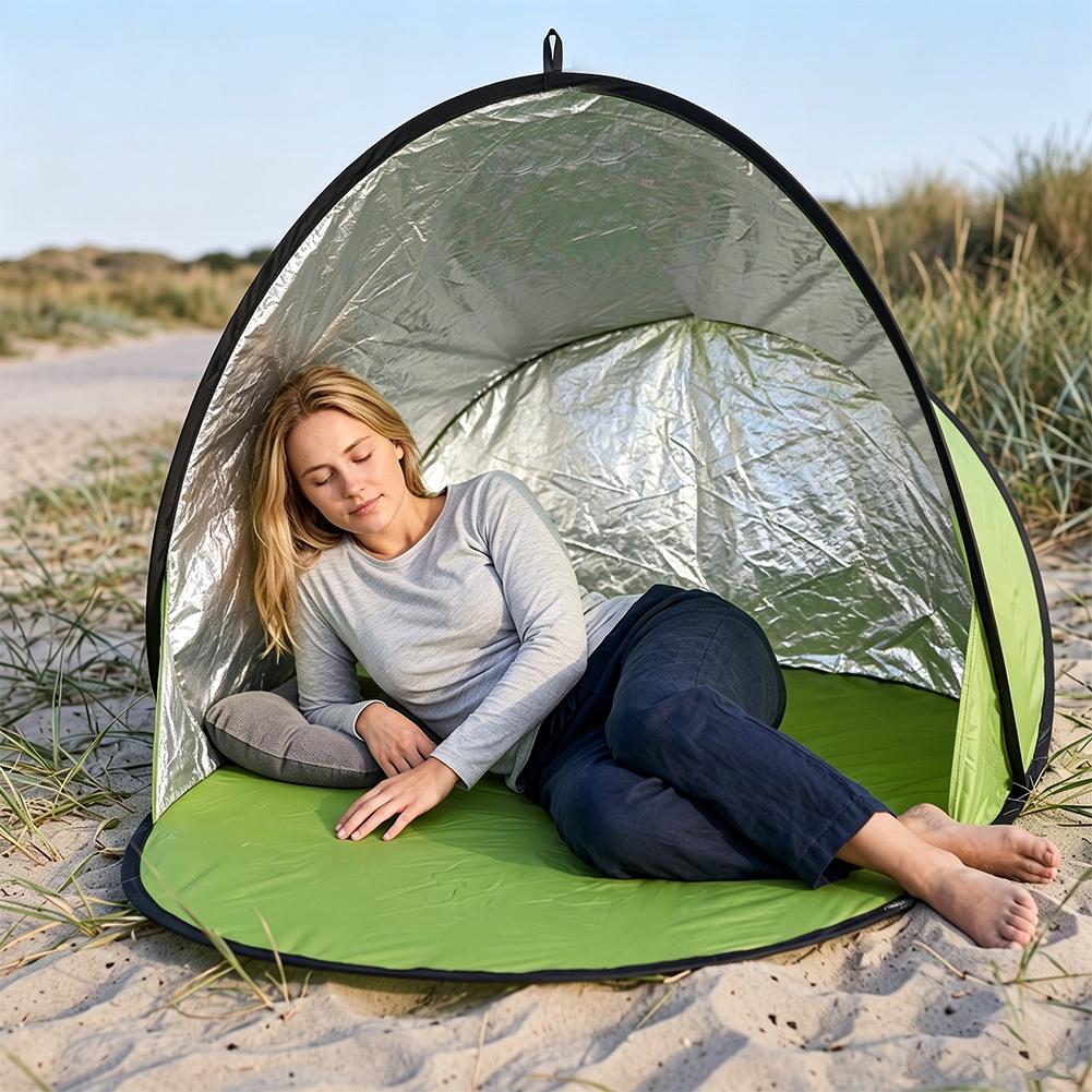 ポップアップビーチテント UPF50+ UV保護 シルバーコ - Gazebo Pop Up のレビューと価格