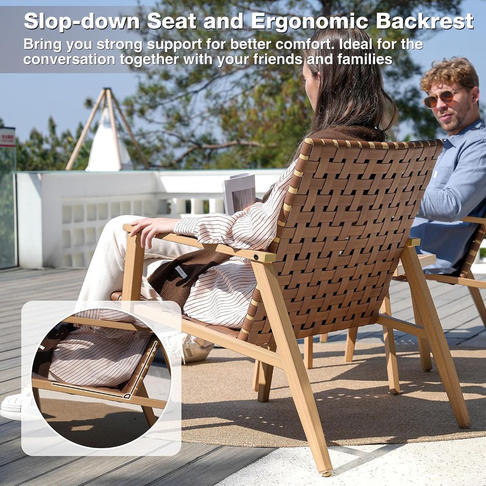3ピースパティオビストロセット、屋外用コンティオンチェアセッ - Bistro Table Set のレビューと価格