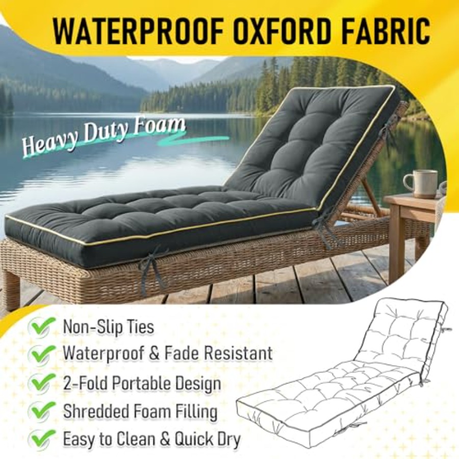 x21 折りたたみ式寝椅子クッション速乾 - 屋外サンラウン - Outdoor Furniture Quick Dry のレビューと価格