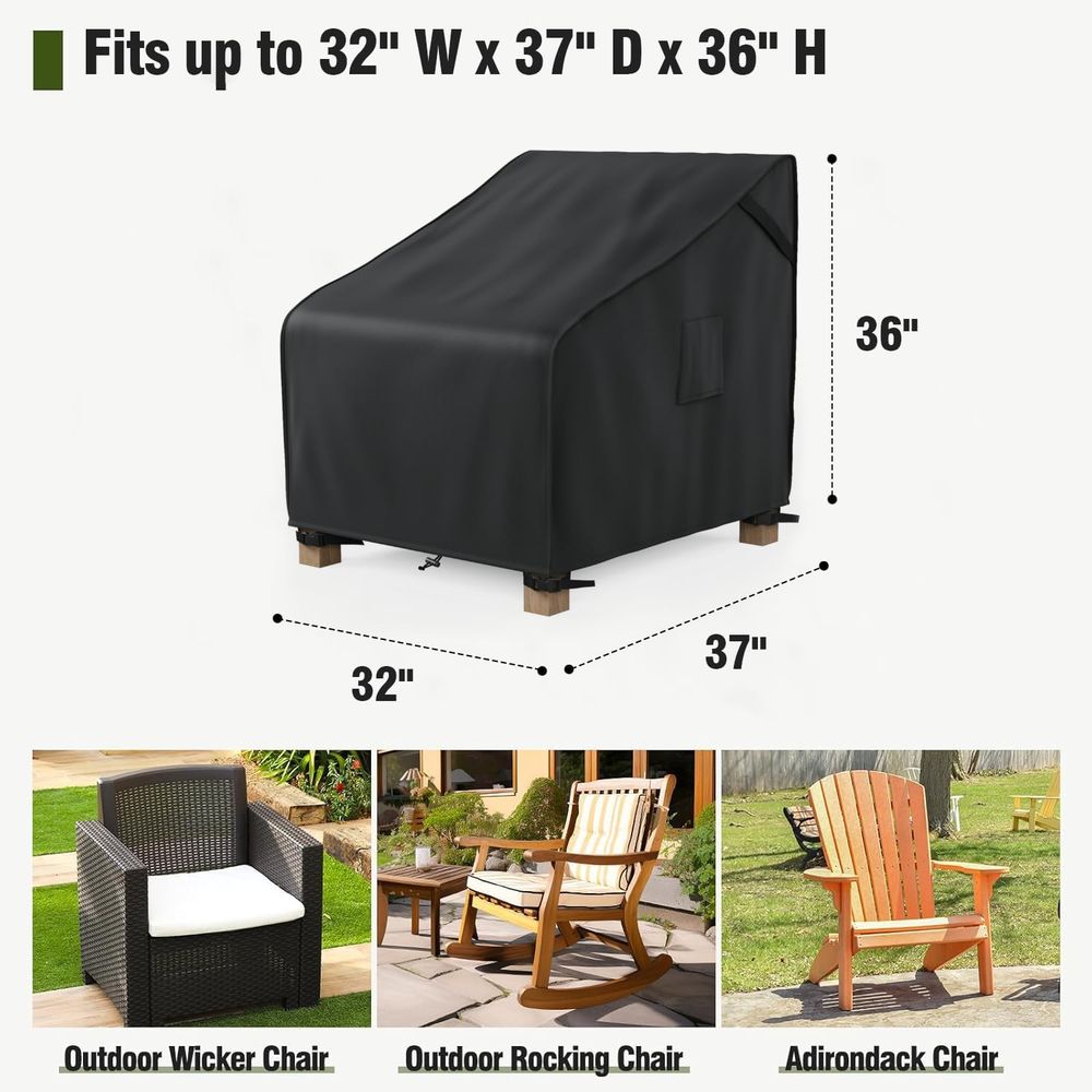 パティオ家具カバー 防水、屋外用椅子カバーまたはロッキングチ - Outdoor Furniture Patio のレビューと価格