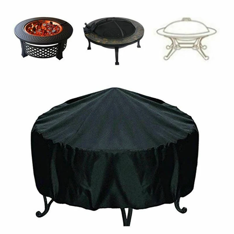 ファイヤーピットカバーラウンド火鉢ストーブカバー防水防風日焼 - Outdoor Furniture Paint のレビューと価格