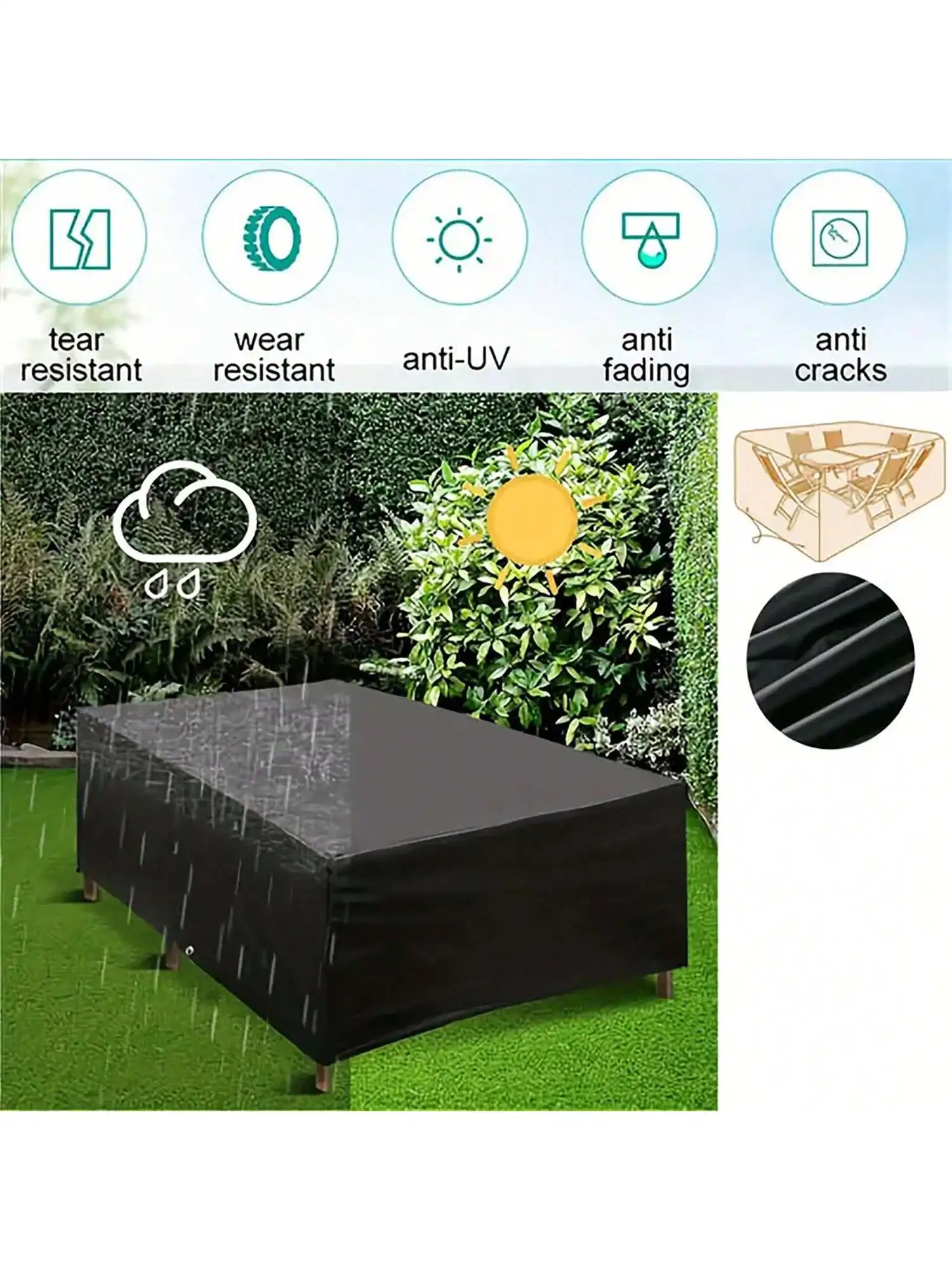マルチサイズ屋外パティオガーデン家具防水ダストカバー椅子、ソ - Outdoor Furniture Patio のレビューと価格