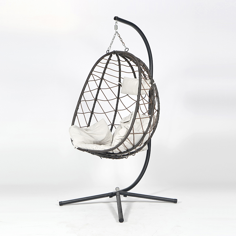 モダンなファームハウス風メタルスイングチェア、速乾性クッショ - Outdoor Furniture Quick Dry のレビューと価格
