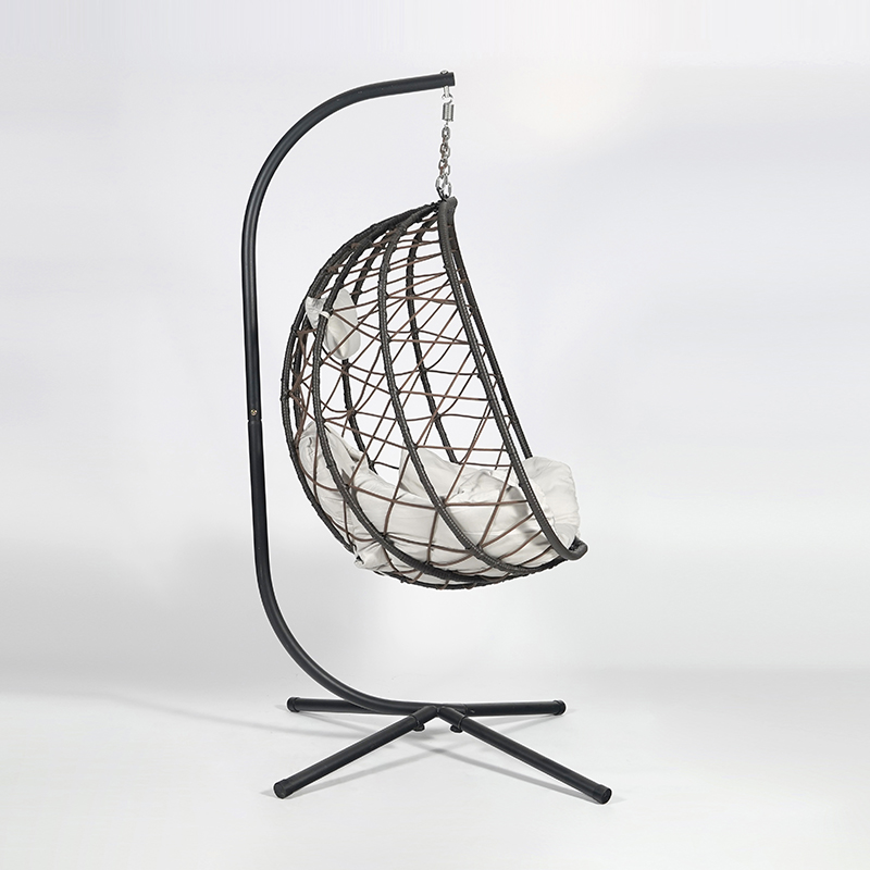 モダンなファームハウス風メタルスイングチェア、速乾性クッショ - Outdoor Furniture Quick Dry のレビューと価格