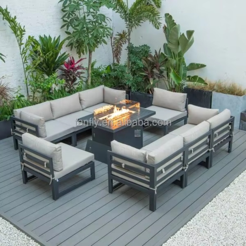 ヴィラホテル屋外家具セット モダンアルミガーデン家具 ソファ - Outdoor Furniture Fire Pit のレビューと価格