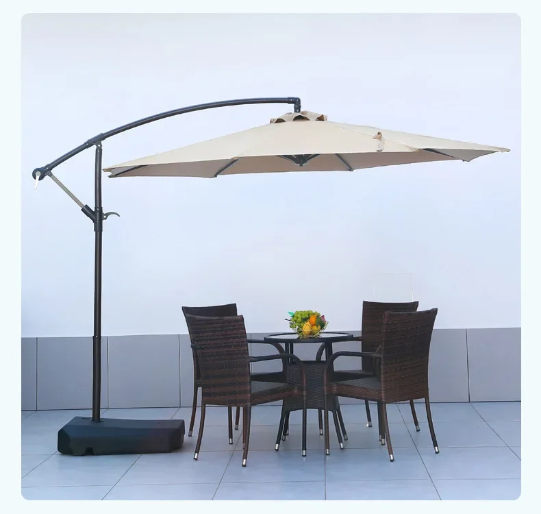 モダンメタル屋外ガーデンパラソル、ホットセール、パティオカン - Outdoor Furniture In Sale のレビューと価格