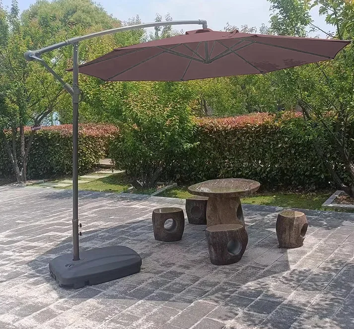 モダンメタル屋外ガーデンパラソル、ホットセール、パティオカン - Outdoor Furniture In Sale のレビューと価格
