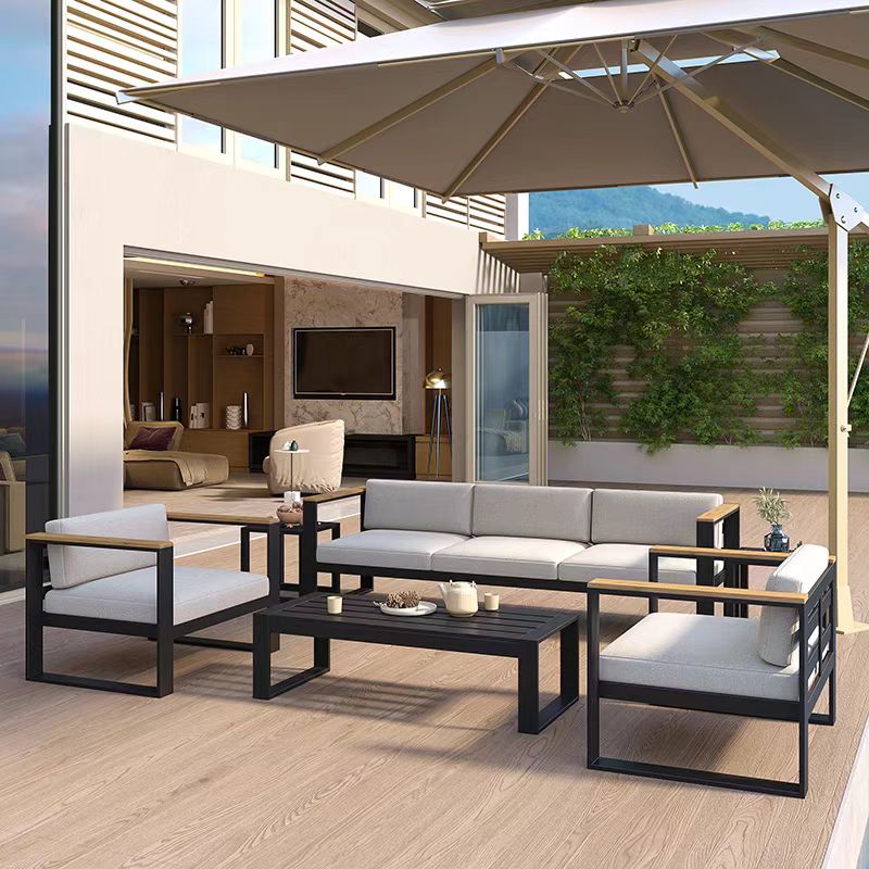モダンスタイルアルミパティオソファセットメタルレッグ高販売ホ - Outdoor Furniture In Sale のレビューと価格