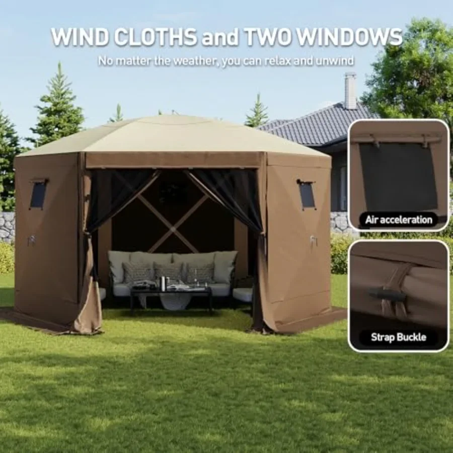 ポップアップテント 6面ポップアップガゼボ SNテント メッ - Gazebo Pop Up のレビューと価格