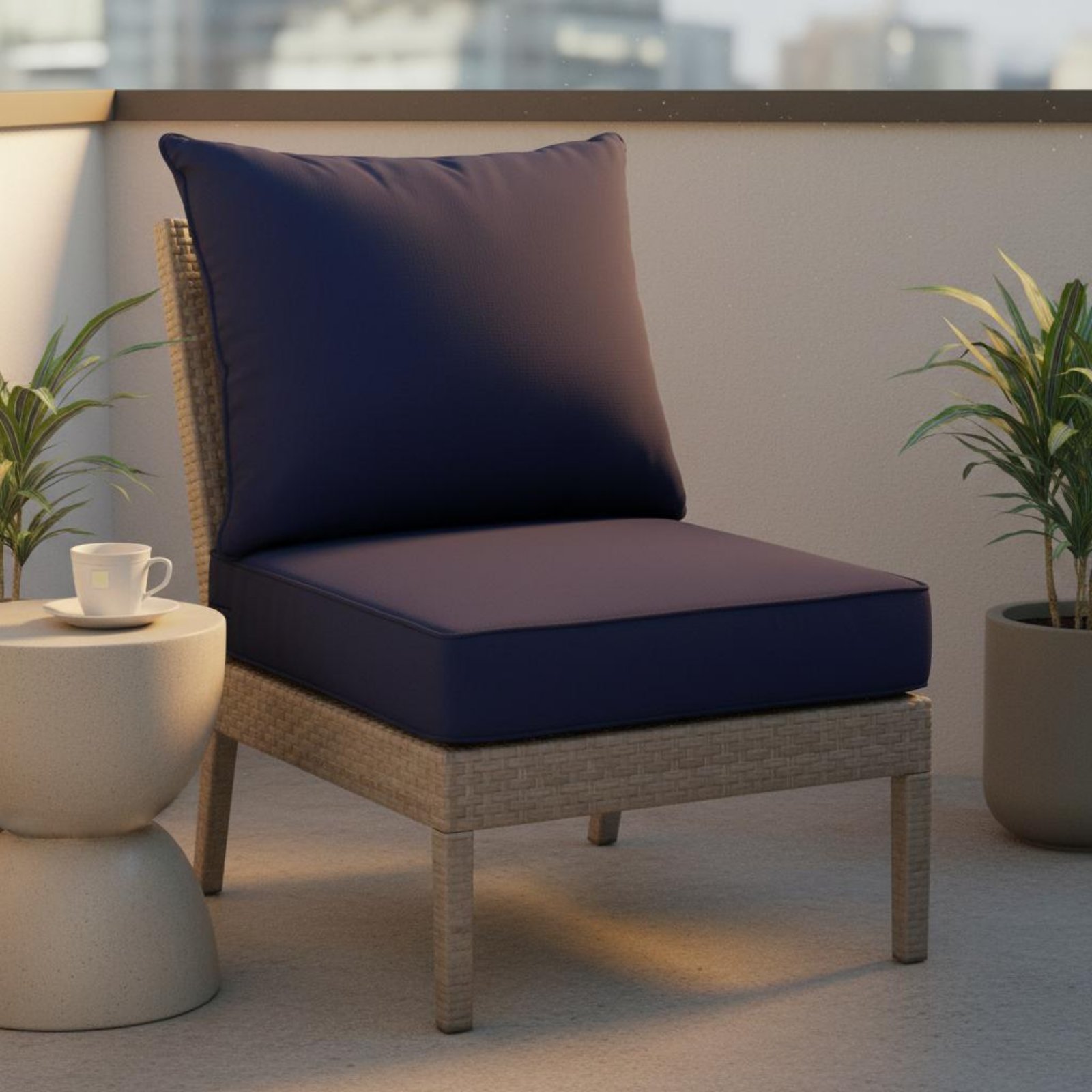 パティオチェアパッド 隠し留め具付き パティオチェアパッドセ - Outdoor Furniture Patio のレビューと価格