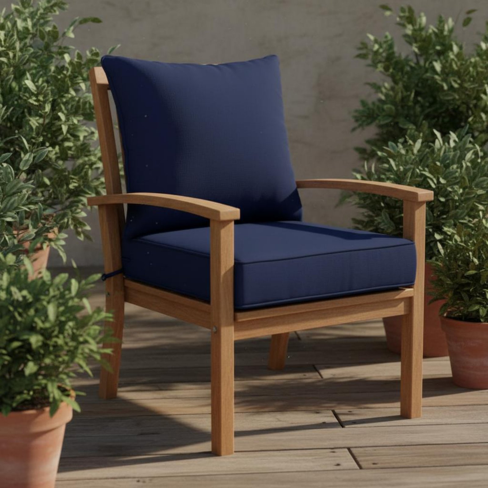 パティオチェアパッド 隠し留め具付き パティオチェアパッドセ - Outdoor Furniture Patio のレビューと価格