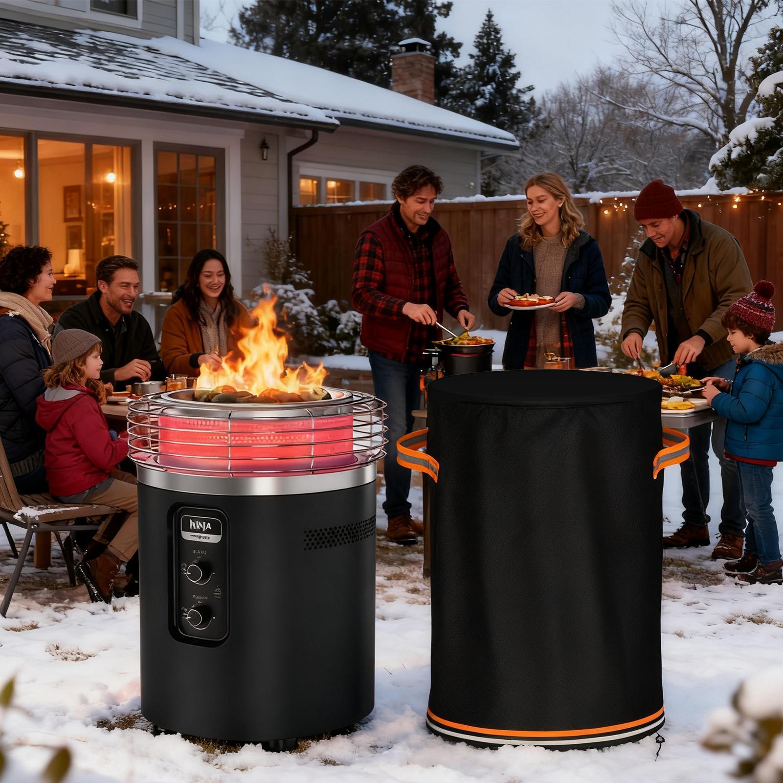 ファイヤーピットコラムカバー高耐久防水屋外家具プロテクターフ - Outdoor Furniture Fire Pit のレビューと価格