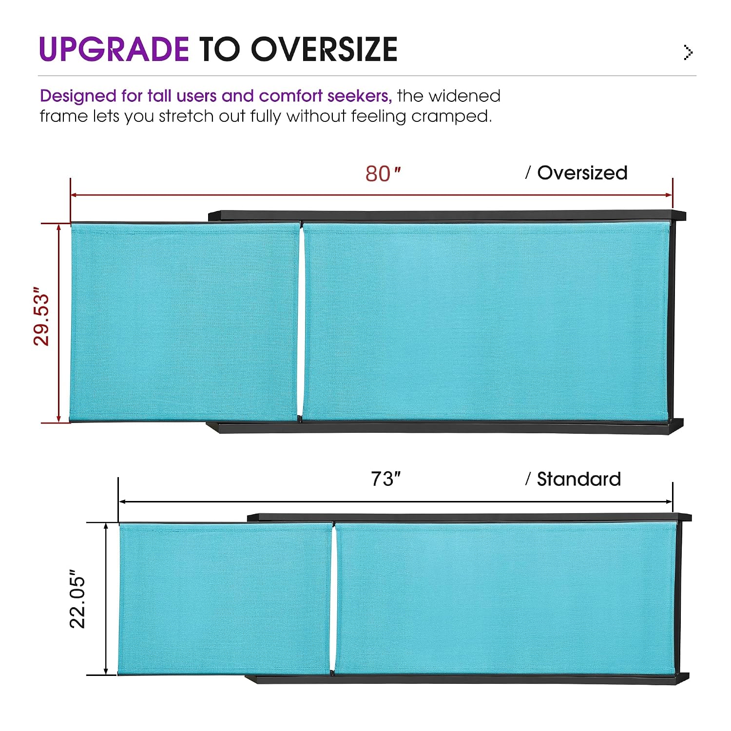 特大ラウンジチェア 2脚セット（ホイール付き、ブルー、背の高 - Outdoor Furniture Quick Dry のレビューと価格