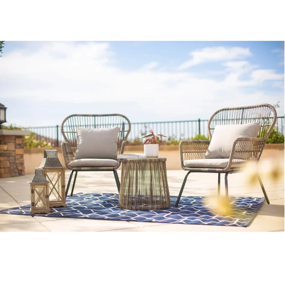 # バルコニーセット用真新しい屋外パティオロープ家具スチール - Outdoor Furniture Brands のレビューと価格