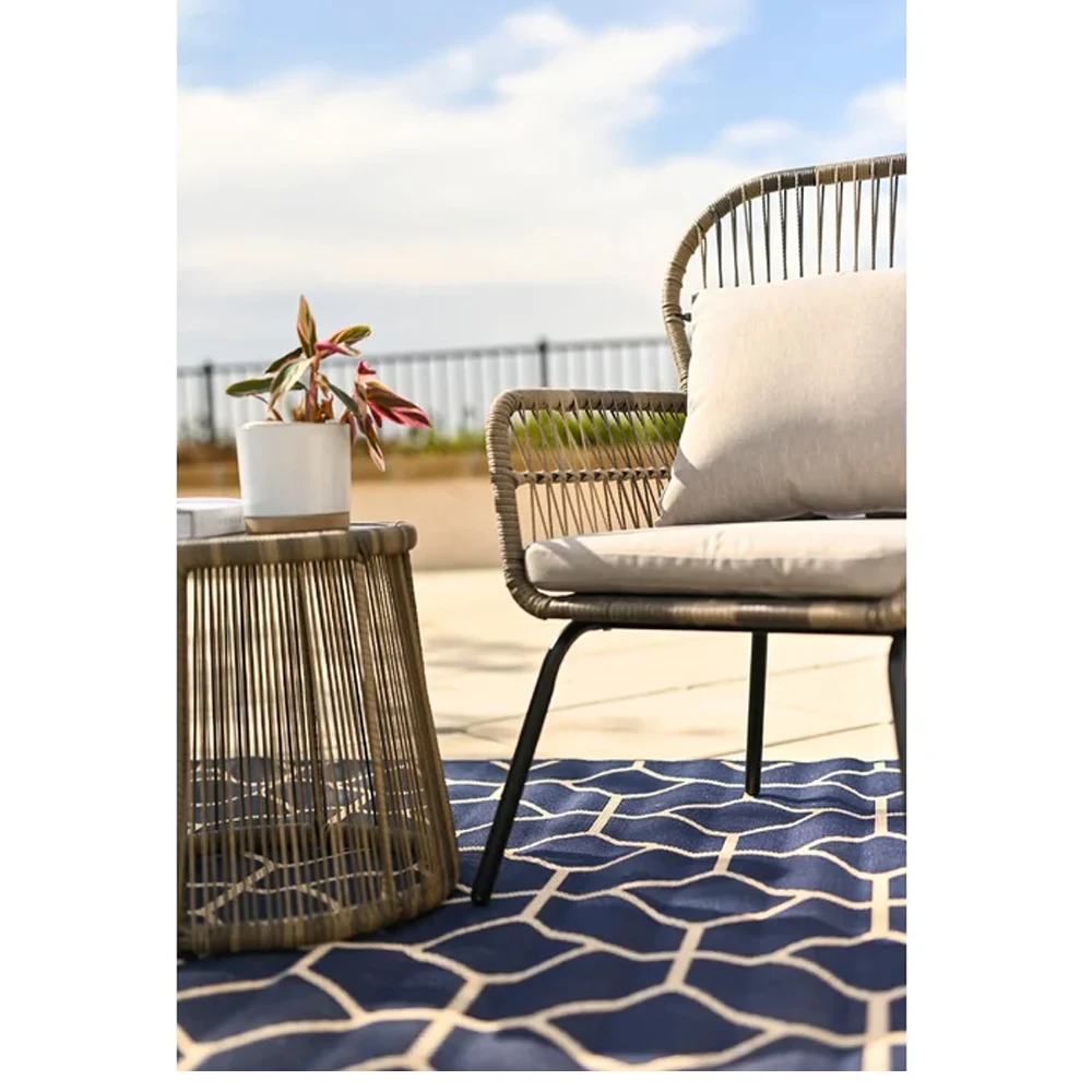 # バルコニーセット用真新しい屋外パティオロープ家具スチール - Outdoor Furniture Brands のレビューと価格